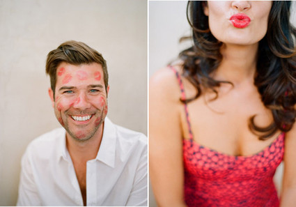 Hearts and Lipstick Engagement Shoot Inspiration