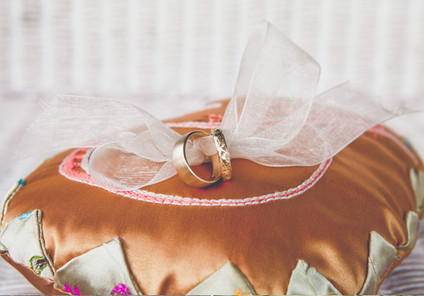 Hawaii wedding ring pillow