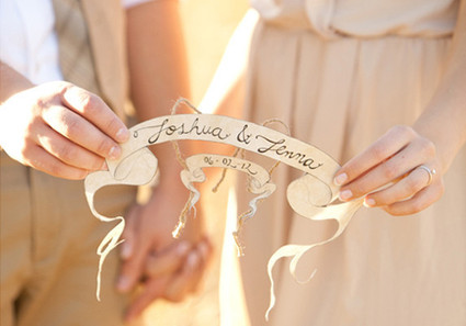 Save The Date Engagement Portrait