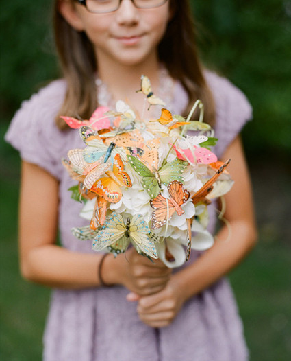 Flower Girl Butterfly Bouquet Inspiration