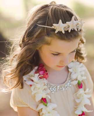 Hawaiian Wedding Flower Girl and Ring Bearer Inspiration