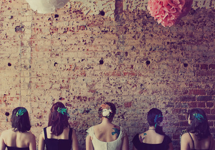 Feather Bridemaid Hair Accessory Inspiration