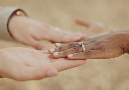 Bride's wedding band and ring detail Inspiration