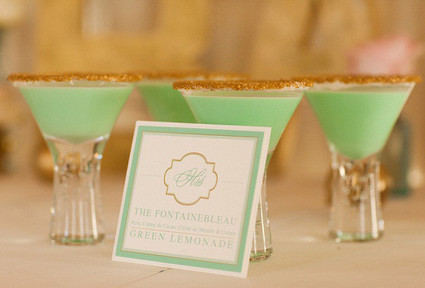 Green & gold cocktail ideas