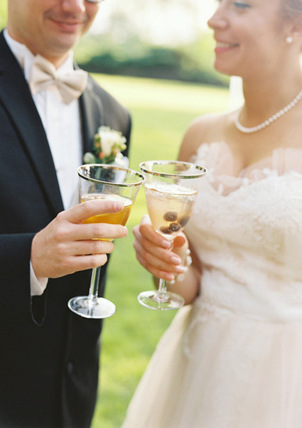 Gold-rimmed Cocktail Flutes