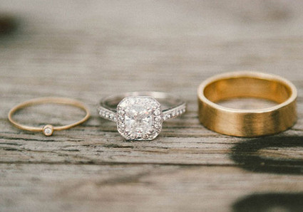 Gold and Silver Wedding Bands Inspiration
