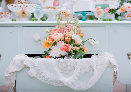 Spring Tea Party Floral Cabinet