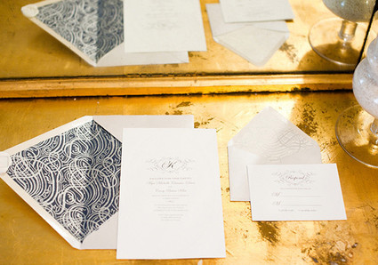 Wedding Chicks Monogram Invitation Set