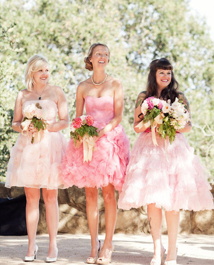 Pink Bridesmaids Dresses Inspiration