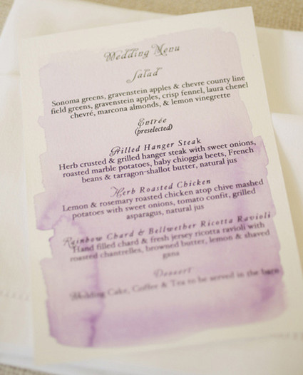 Purple Menu Inspiration