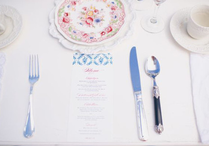 Menu Wedding Inspiration