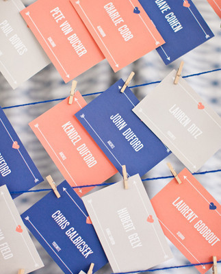 Modern Escort Cards Inspiration