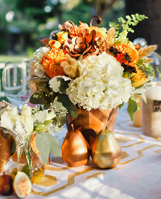 Vibrant Fall Wedding Florals