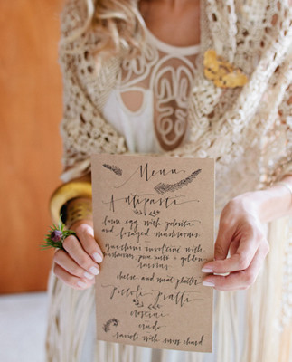 bridal brunch menu