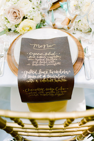 Menu Wedding Inspiration