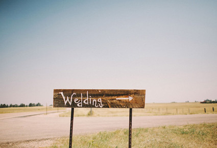 ranch wedding signage