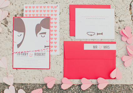 valentine's day elopement invitation Inspiration