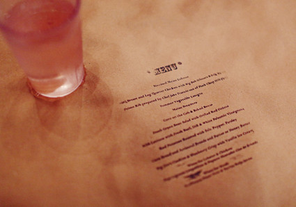 Menu Wedding Inspiration