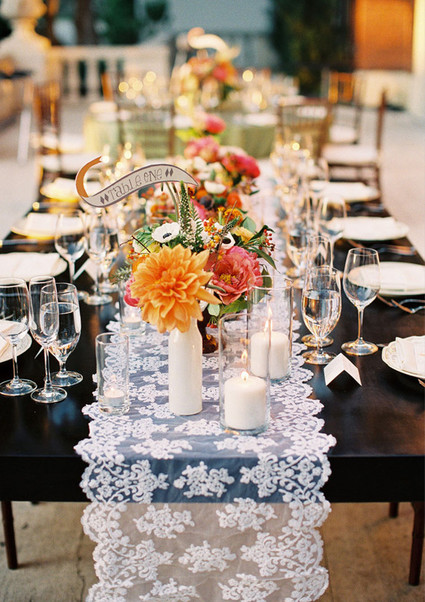 Whimsical wedding tablescape