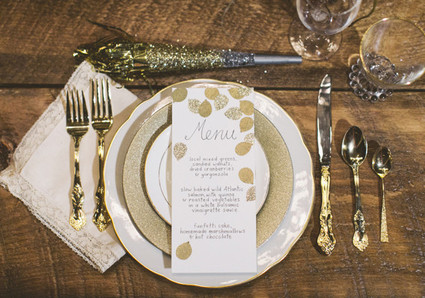 Gold Place Setting Inspiration
