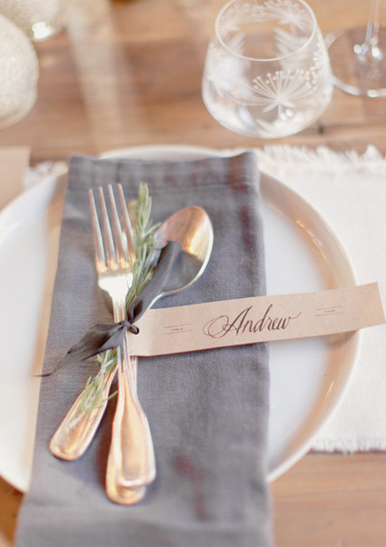 wedding place setting Inspiration