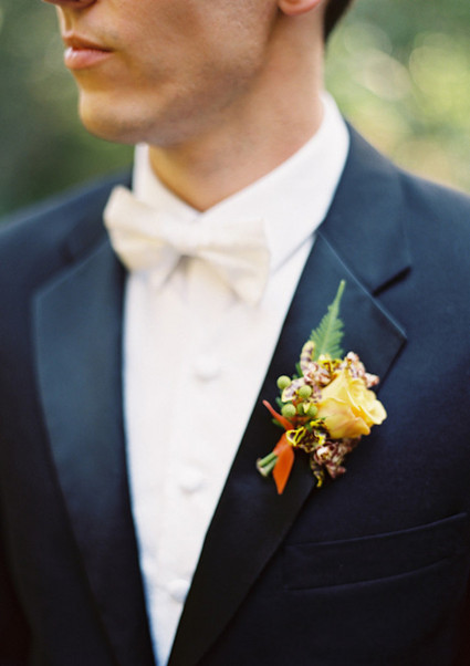 Rustic Fall boutonniere Inspiration