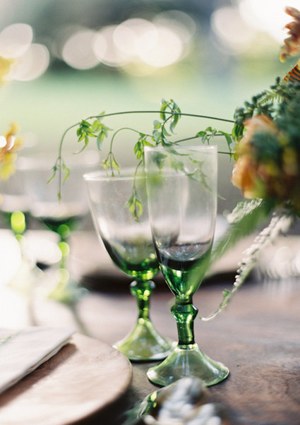 Rustic fall glassware