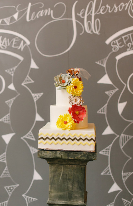 Vintage Mexican Fiesta Inspired Wedding Cake