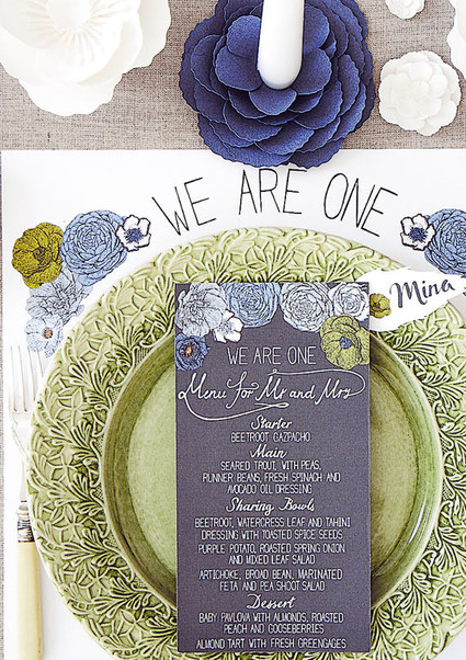 Menu Wedding Inspiration