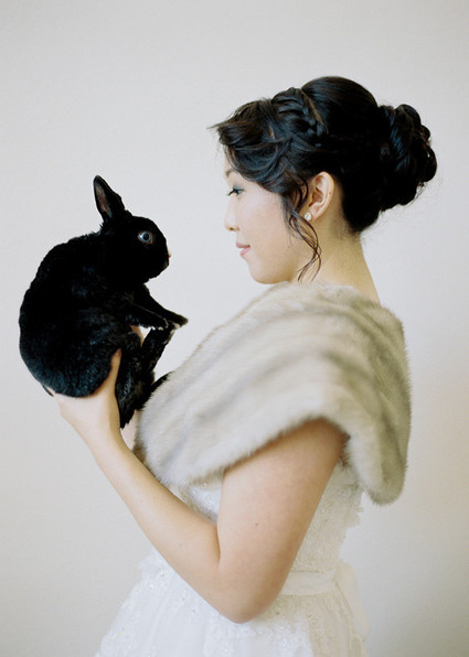 Bride with bunny