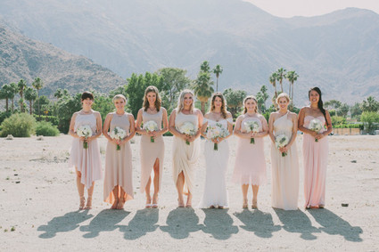 Whimsical Palm Springs Bridesmaid