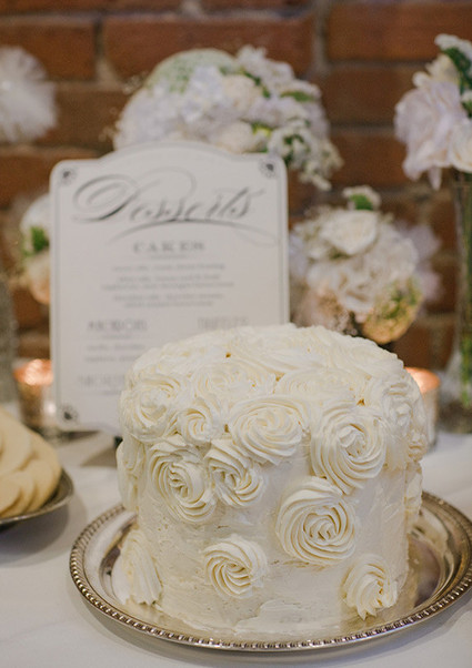 Vintage Glam Seattle Wedding Cake