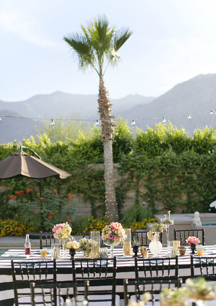Romantic Palm Springs Wedding Reception