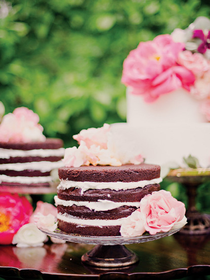 garden inspired chocolate cake