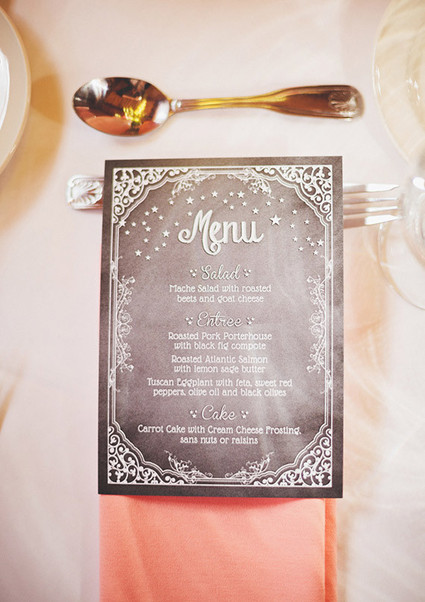 Menu Wedding Inspiration