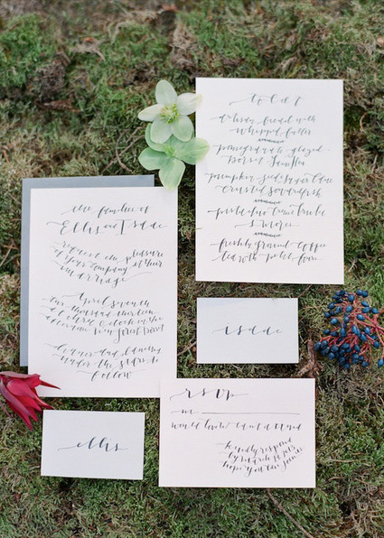 Calligraphy Wedding Inspiration