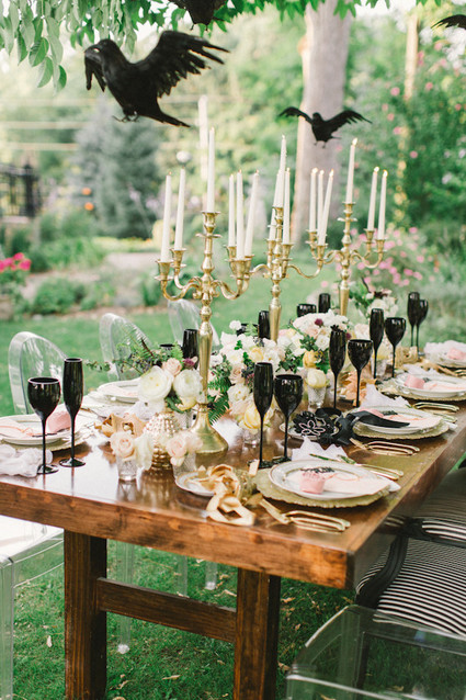 Halloween masquerade wedding inspiration Wedding Inspiration