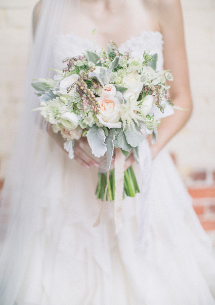 Soft Peach Wedding Bouquet
