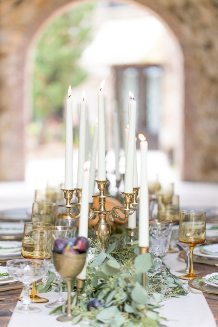 tuscan wedding candles Inspiration