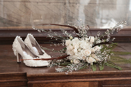 Shoes and flower decor