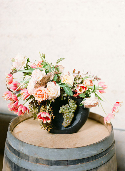Colorful flower centerpiece