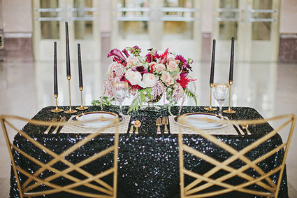 Art Deco table decor