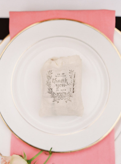 Pink, black and gold dinner party Wedding Inspiration