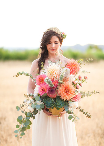 Modern, Rustic Wedding Flowers