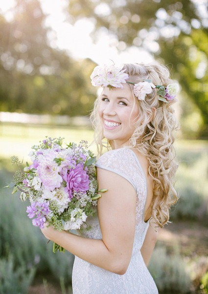 Lavender farm inspiration bride