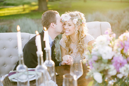 Lavender farm inspiration wedding portrait