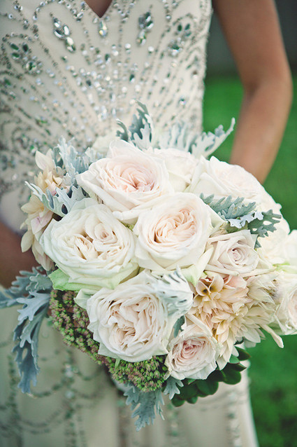 White rose bouquet
