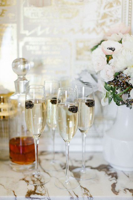 Modern Kate Spade dinner party Wedding Inspiration