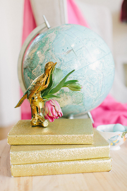 Pink, gold and aqua party inspiration Wedding Inspiration