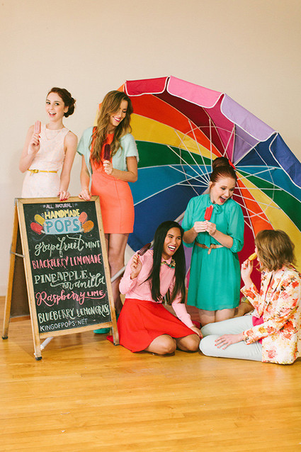 Pink, gold and aqua party inspiration Wedding Inspiration